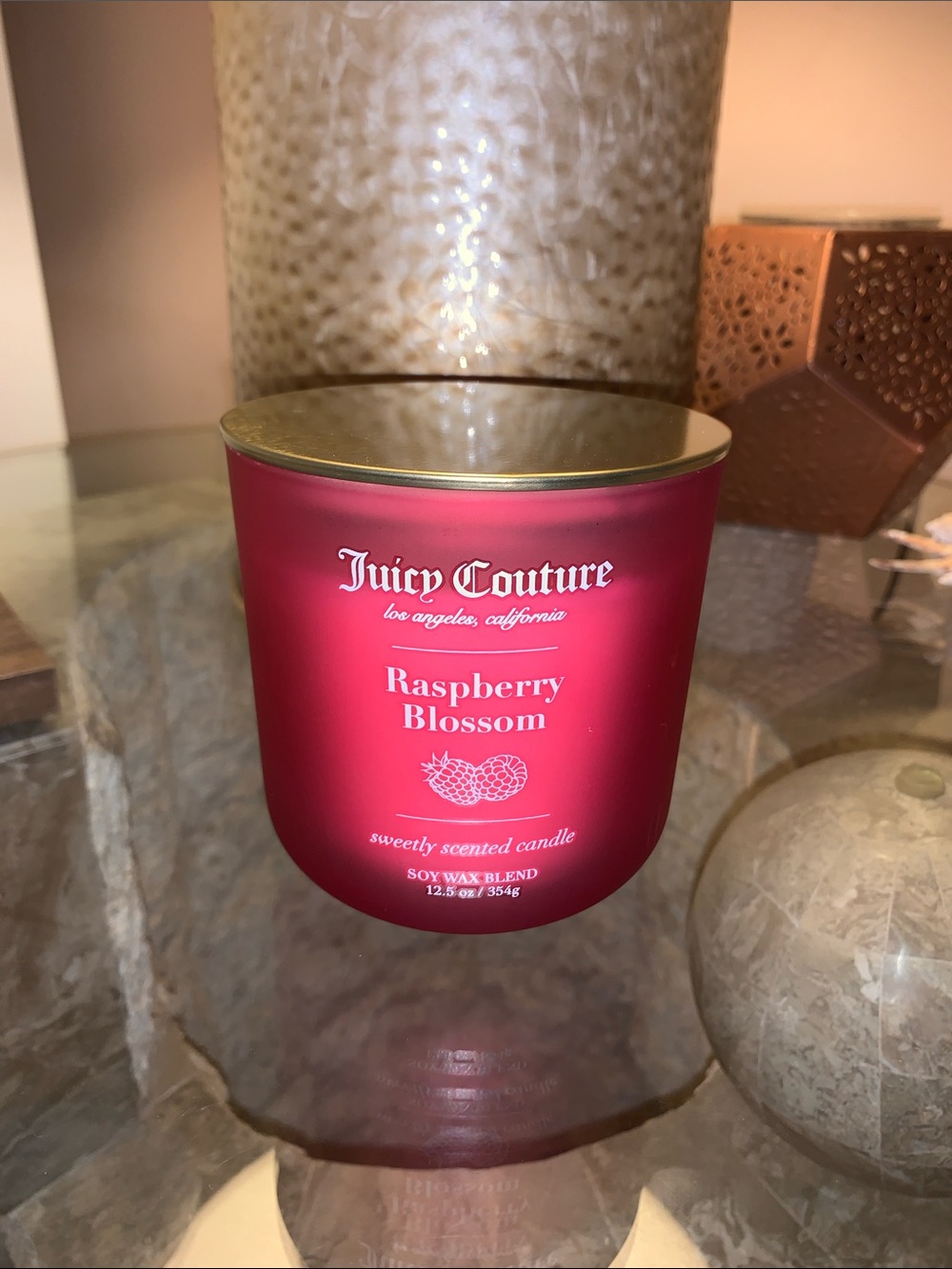 Juicy Couture Raspberry Blossom Soy Candle